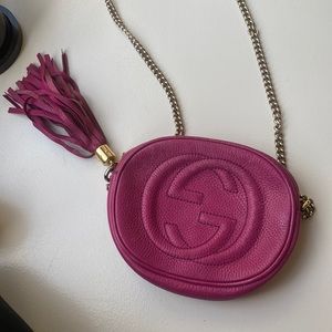 Gucci fuchsia mini disco bag
